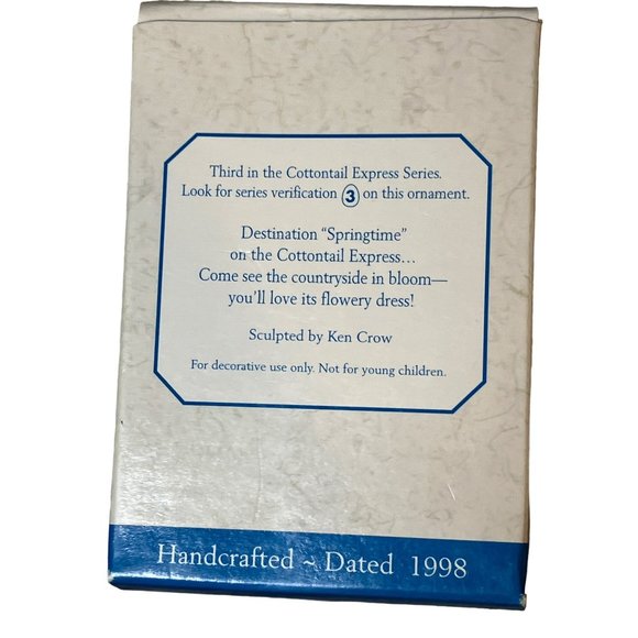 Cottontail Express - Passanger Car 1998 Hallmark Ornament QEO8376 - Picture 9 of 11